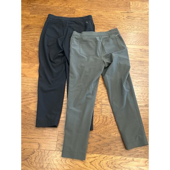 Bundle of 2 Mondetta Straight Leg Black Olive Lined Tailored Pants Size 8 - Picture 6 of 9